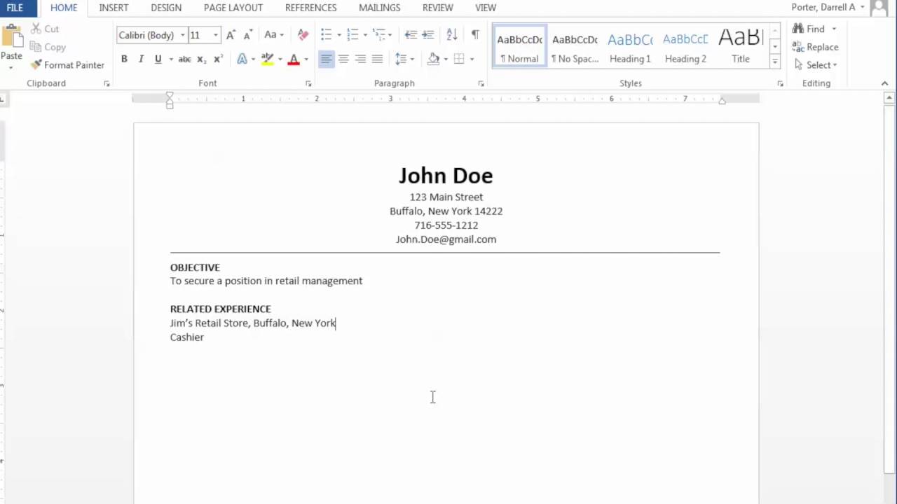 align certain text in word for mac resume 2017